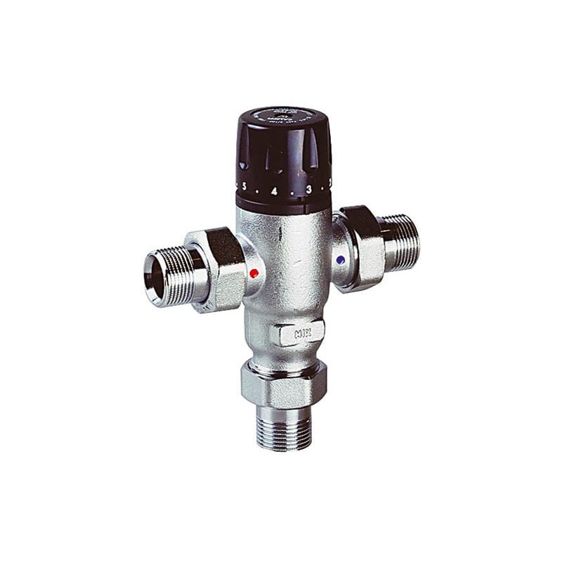 Mitigeur thermostatique Mâle 3/4 + clapet 30/65° c