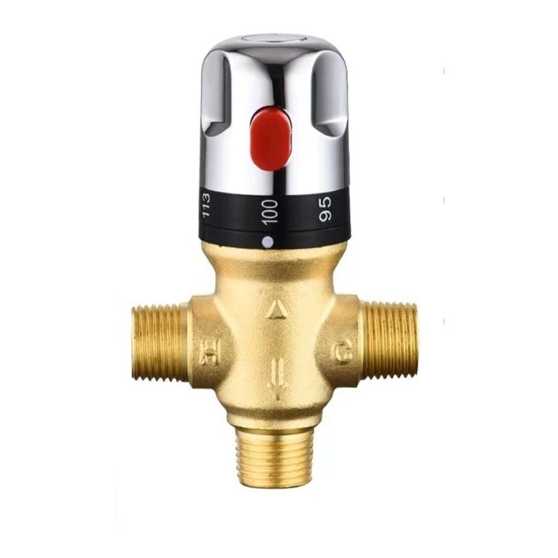 SNQ - Mitigeur thermostatique réglable de salle de bains mitigeur d'eau en laiton vanne de contrle de température de mélange d'eau chaude/froide