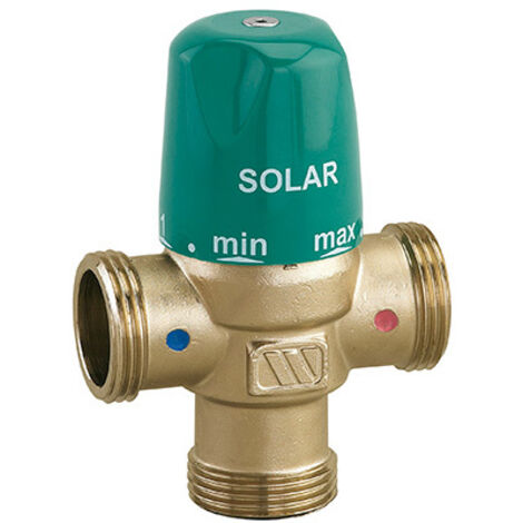 Mitigeur thermostatique Solaire MMV-S - corps 1" (26/34) Laiton - Mâle G 1/2" (15/21) - WATTS