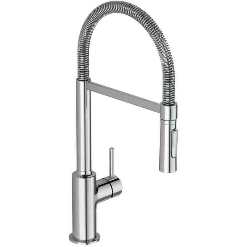 Ideal Standard - CeraLook mitigeur de cuisine BC302AA avec Douchette semi-pro, saillie 215 mm, chromé