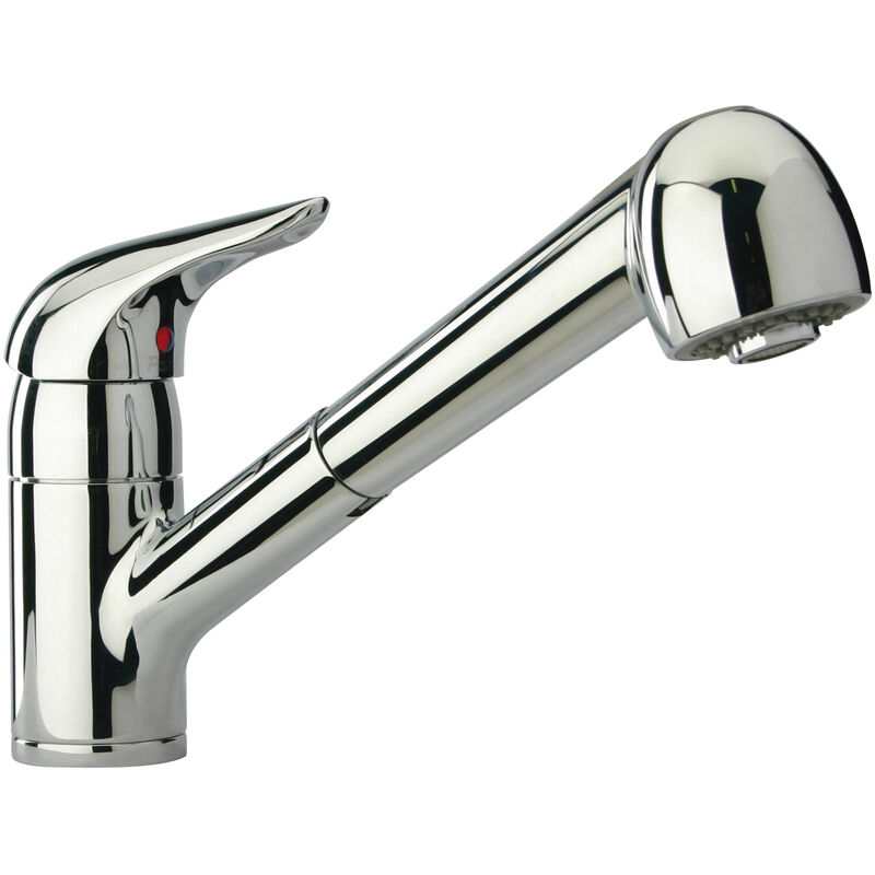 Mitigeur évier à douchette Chrome