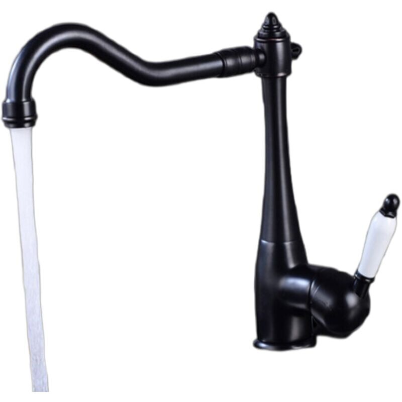 mitigeur évier rétro noir - Noir