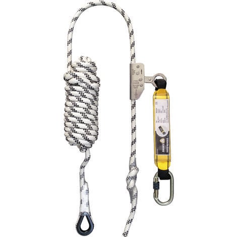 Mitlaufendes Auffanggerät am Seil Ø 12 mm, 20 m lang, mit Falldämpfer LEVAC - 3803A200