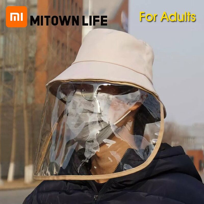 

Anti Espuma Aislamiento de Virus Proteccion para los ojos y la cara Sombrero de pescador Cubierta facial Unisex Gorra cortavientos a prueba de polvo
