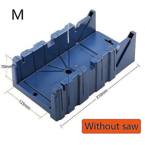 Mitre Saw Box, Multi-Angle Cutting Block, Woodworking Tool, Frame Saw Box (Size: m)