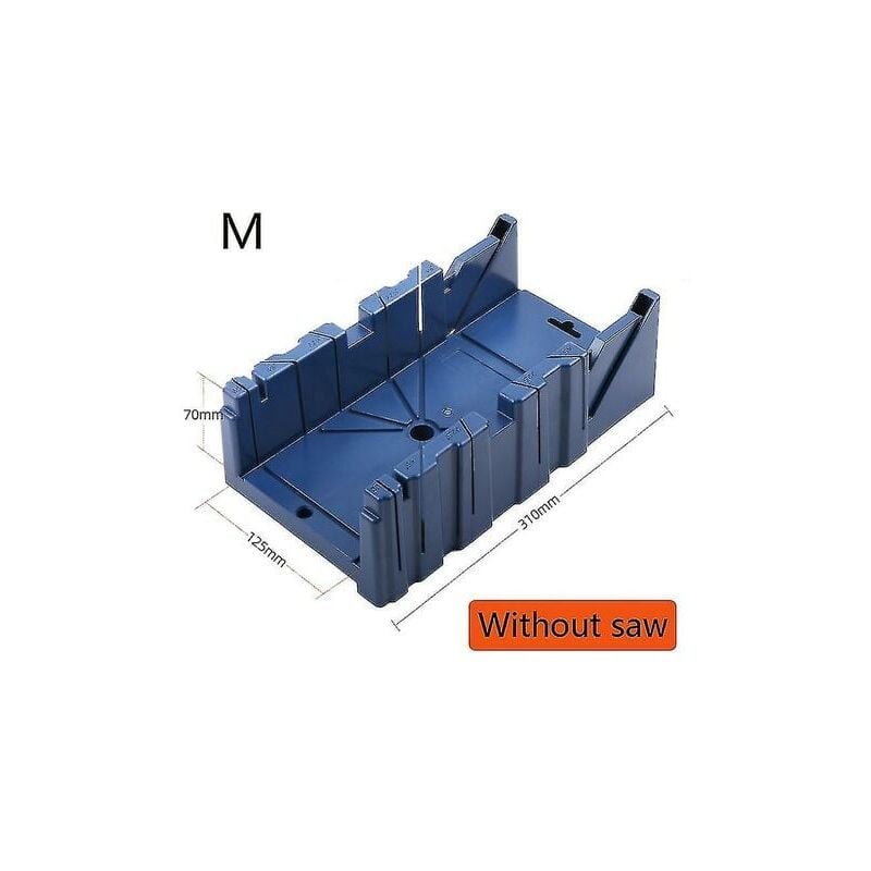 SNQ - Mitre Saw Box Mutil Angle Cutting Block Tool Carpenter Crafts Frame Sawing Box(size:m)