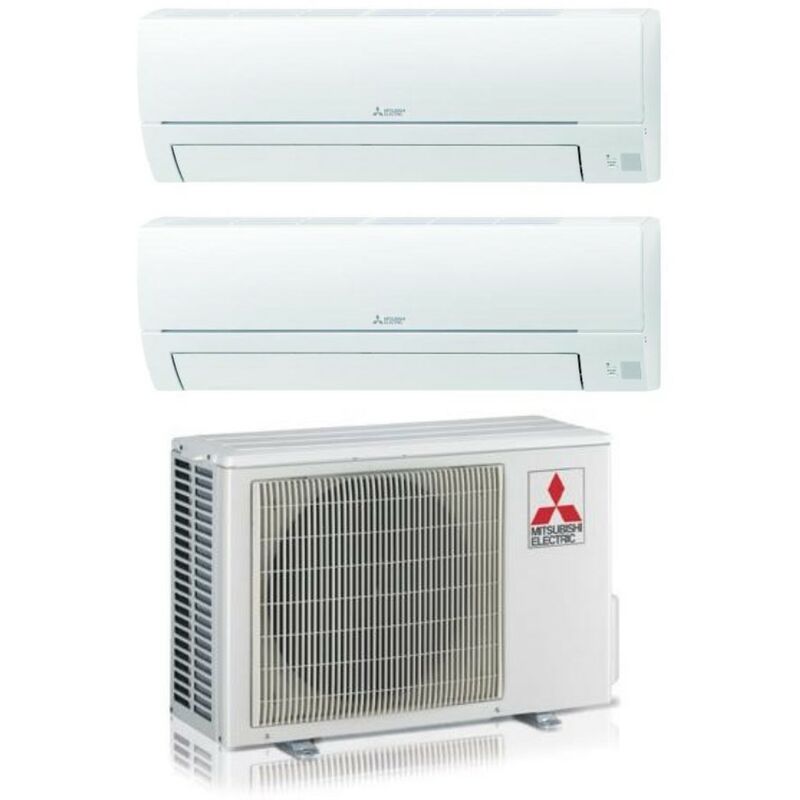 Climatiseur réversible Dual-split Mitsubishi Electric msz-hr 12000+12000 avec MXZ-2HA50VF R-32 Wi-Fi Optional 12+12 - New