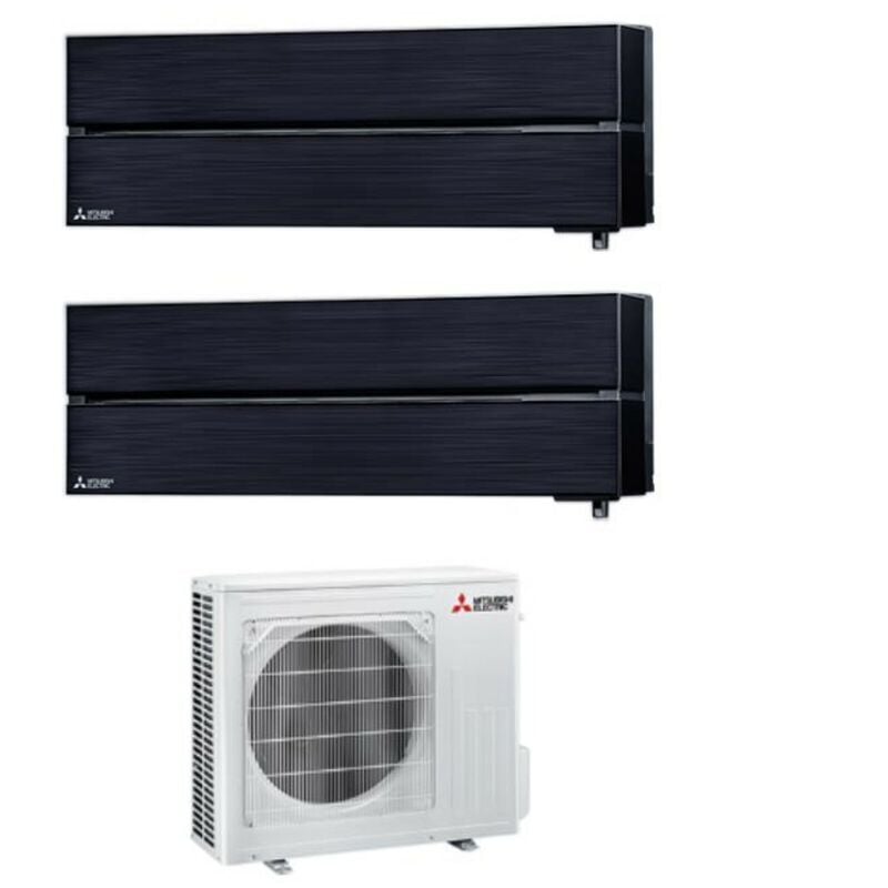 Dual Split Climatiseur rèversible Série Kirigamine Style msz-ln 9+9 avec MXZ-2F53VF Onyx Noir R-32 Wi-Fi Couleur intégrée Noir 9000+9000 - Mitsubishi