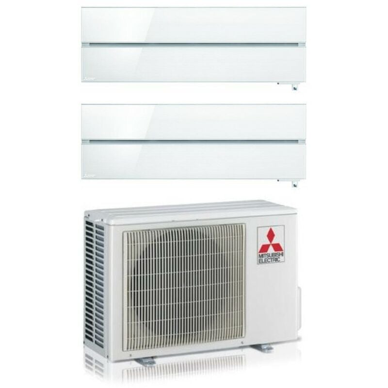 Dual Split rèversible Air Conditioner Series Kirigamine Style msz-ln 9+9 avec MXZ-2F53VF Pearl White R-32 Wi-Fi Integrated Colour 9000+9000