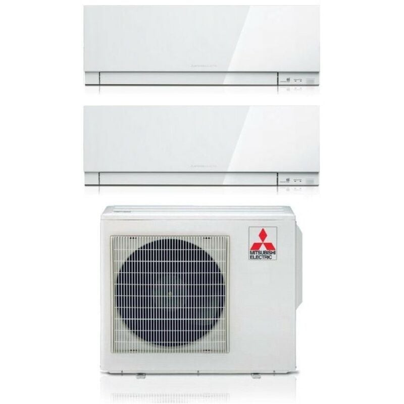 Dual Split rèversible Air Conditioner Series kirigamine zen white msz-ef 12+18 avec MXZ-3F54VF R-32 Wi-Fi Couleur intégrée Blanc 12000+18000