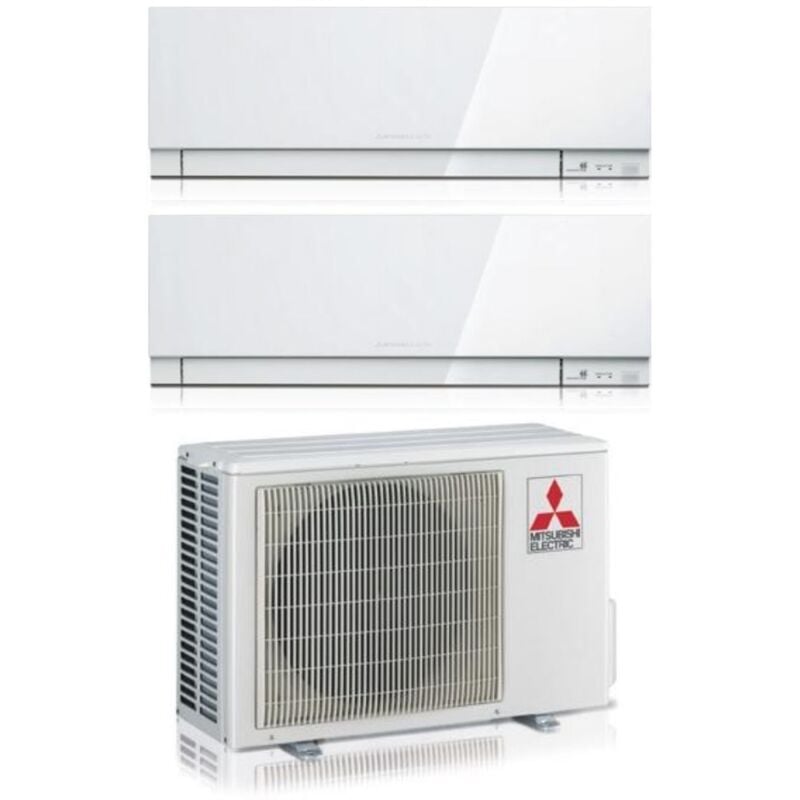 Dual Split rèversible Air Conditioner Series kirigamine zen white msz-ef 18+18 avec MXZ-3F54VF R-32 Wi-Fi Couleur intégrée Blanc 18000+18000