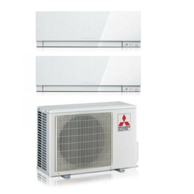 Dual Split rèversible Air Conditioner Series kirigamine zen white msz-ef 9+18 avec MXZ-2F53VF R-32 Wi-Fi Couleur intégrée Blanc 9000+18000