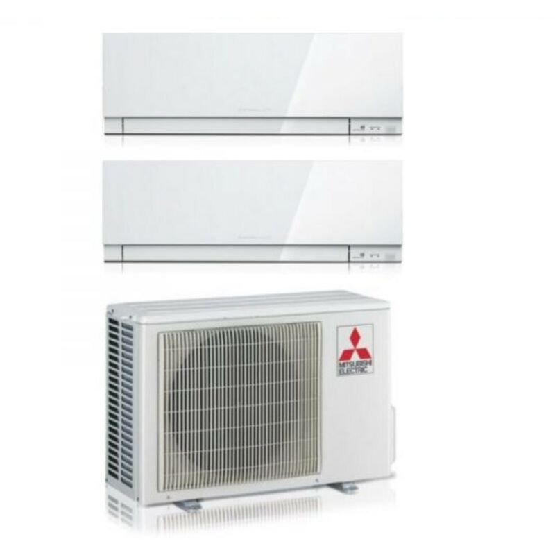 Dual Split rèversible Air Conditioner Series kirigamine zen white msz-ef 9+9 avec MXZ-2F33VF R-32 Wi-Fi Couleur intégrée Blanc 9000+9000 - Mitsubishi