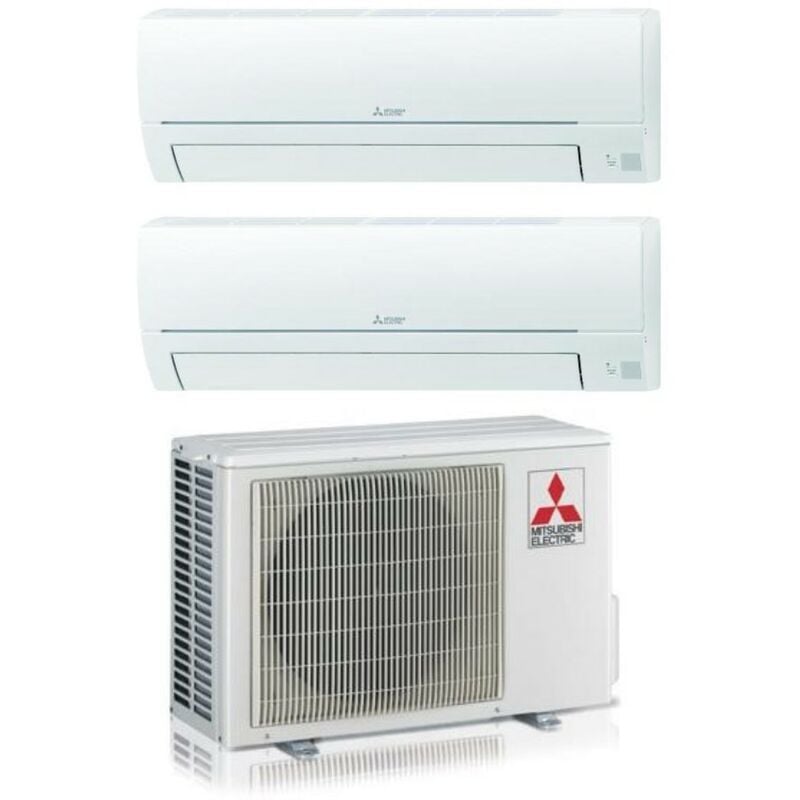 Mitsubishi - electric dual split inverter air conditioner series smart msz-hr 9000+9000 avec mxz-2ha40vf gas r-32 wi-fi optional 9+9 - new