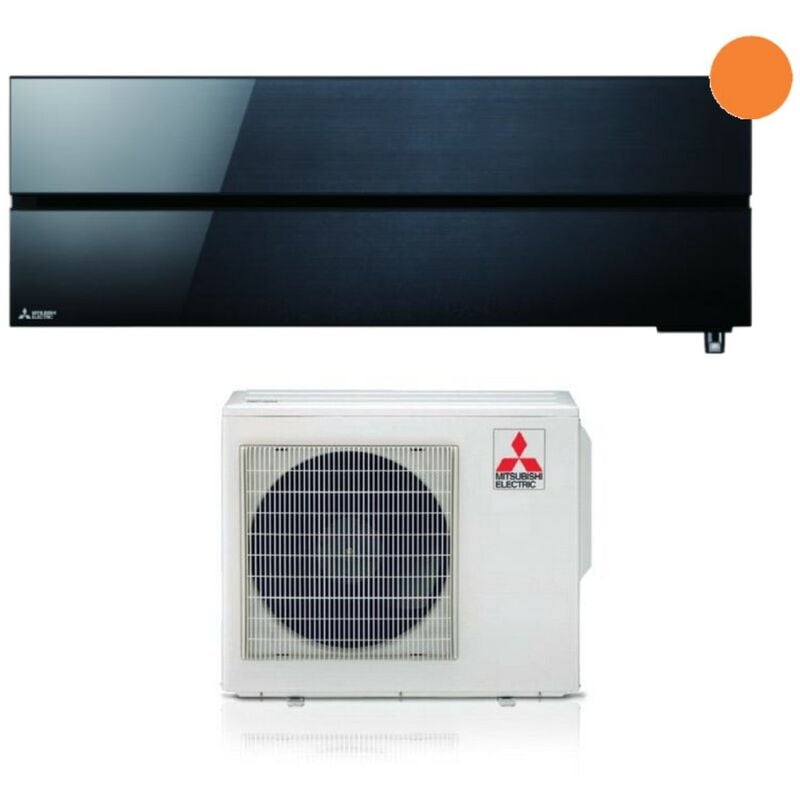 mitsubishi electric inverter air conditioner series kirigamine style 18000 btu msz-ln50vgb onyx black r-32 wi-fi integrated class a+++ black