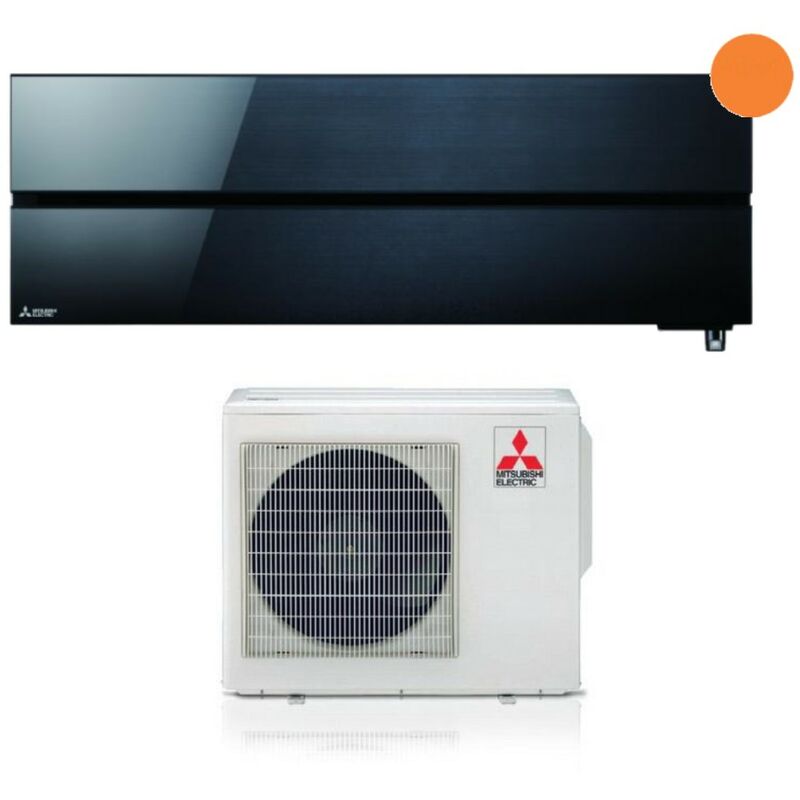 Mitsubishi Electric rèversible Air Conditioner Series Kirigamine Style 9000 Btu MSZ-LN25VGB Onyx Black R-32 Wi-Fi Integrated Class A+++ Black