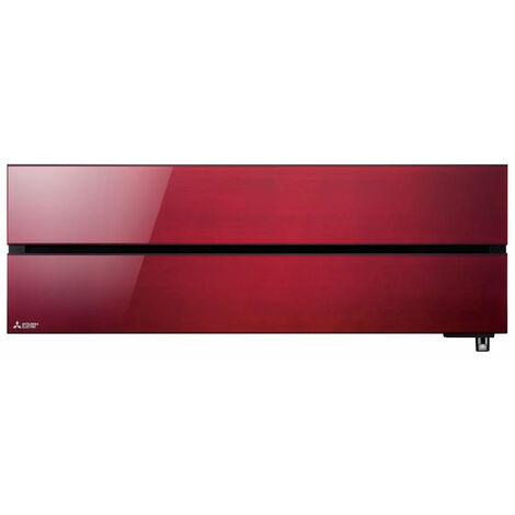 Mitsubishi Electric - Unità interna 12.000 condizionatore inverter MSZ-LN gas R32 - Modello: Kirigamine - Colore: Rosso Rubino (N.B. Solo unità interna)