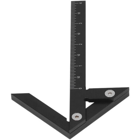 Mittelpunktmarkierungs-Messwerkzeug, Kreissuchlehre für die Holzbearbeitung, Mittellinienmarkierer aus Aluminiumlegierung mit Skala.
