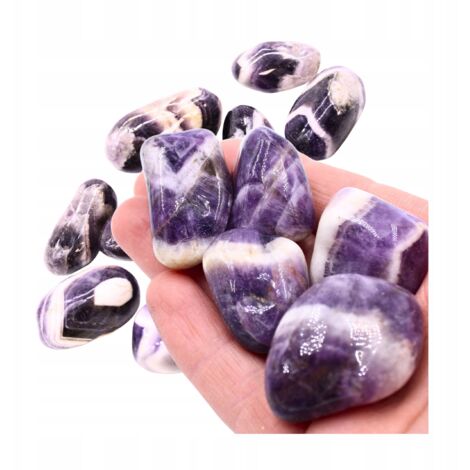Mittlerer afrikanischer Naturstein – Amethyst Chevron