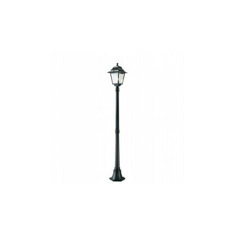Mittlerer gartenpalo mit schwarzer quadrated lantern 341/06