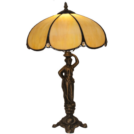 Mittlerer Tischlampensockel mit Figurendurchmesser 30 cm, Virginia-Serie