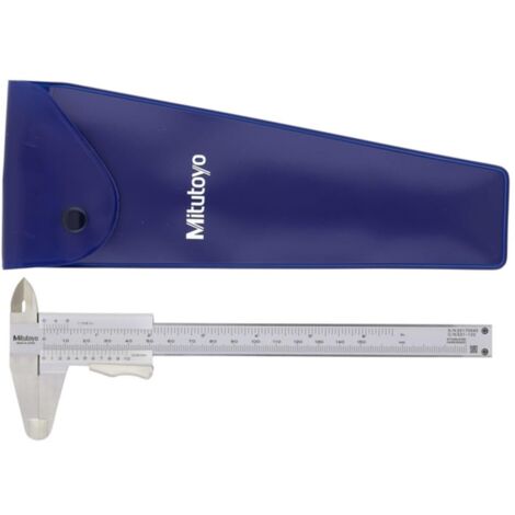 Mitutoyo 531-122, Calibro a corsoio, 0-150 mm/0-6", 0,05 mm, Blocco a leva, Piatta, Pollici/Metrici