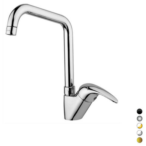 Rubinetto Cucina Piralla Terra Di Francia - Monocomando, Bocca Alta, Canna Girevole, Certificato NF