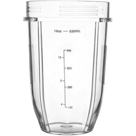 Mixbecher kompatibel mit Ninja, Entsafterbecher mit großem Fassungsvermögen (530 ml), Ersatzteilset für Mixer (18 oz)