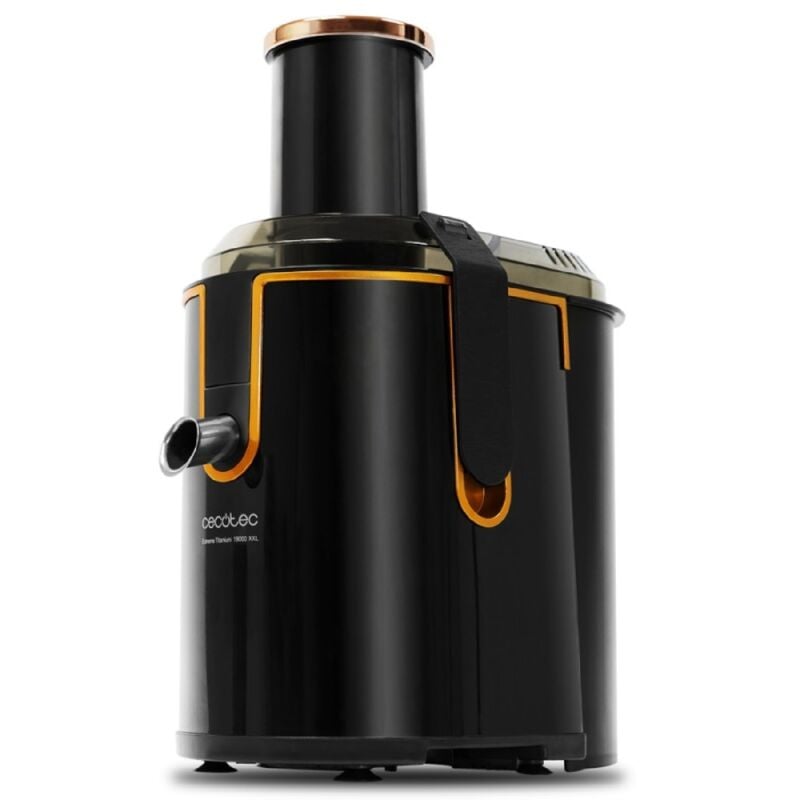 Cecotec ExtremeTitanium 19000 XXL Frullatore frutta e verdura con 19000 giri/min, 1300 W, canale di ingresso 75 mm, disco in titanio, 2 velocità e