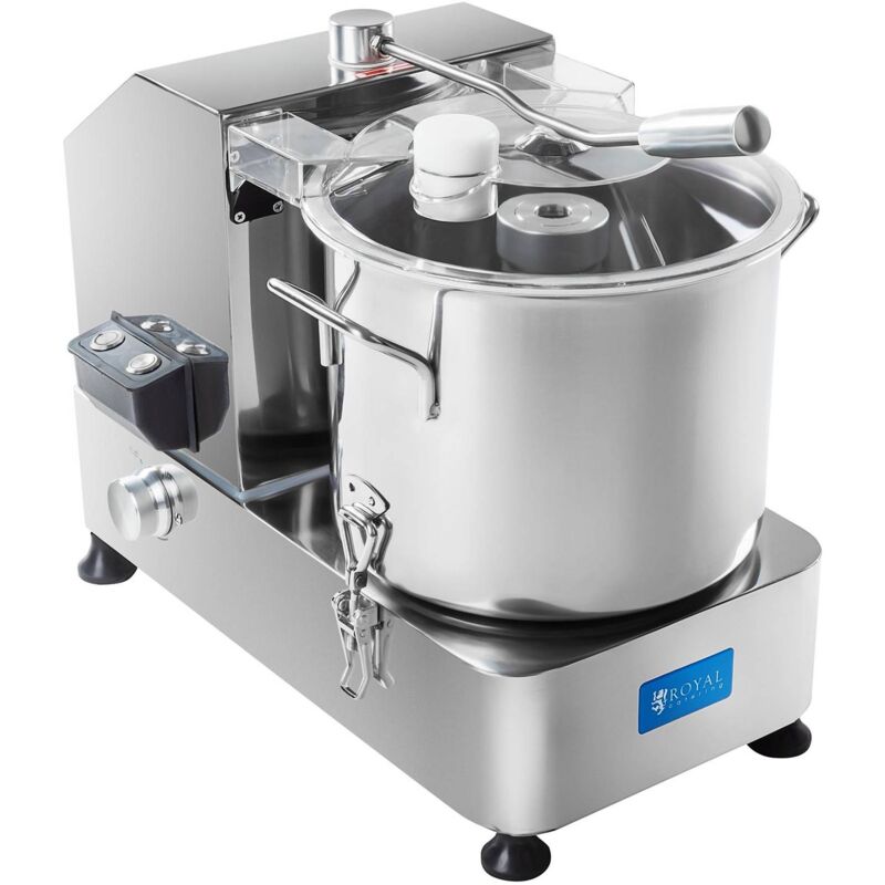 Image of Royal Catering - Tritatutto Professionale Lama Tritatutto Acciaio Inox Alluminio Anodizzato 6 l