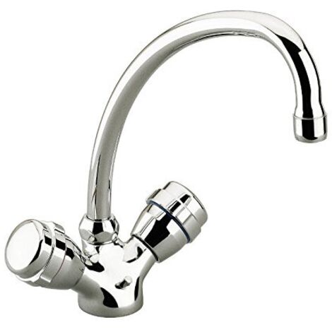Mixer Ha Due Manici Sink Chrome - Sanitop-Wingenroth Diamante