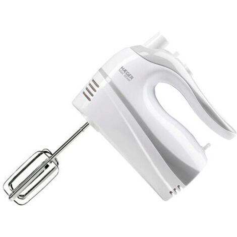Mixer haeger max Mixer 500w - 5 Geschwindigkeiten + Turbo - 2 Rührbesen - 2 Rührklingen - 2 Teigbesen - 2 Rührstäbe