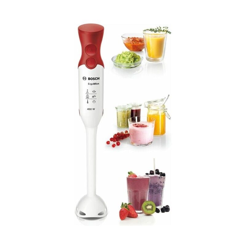 Bosch - MSM64010 frullatore Frullatore ad immersione 450 w Rosso, Bianco