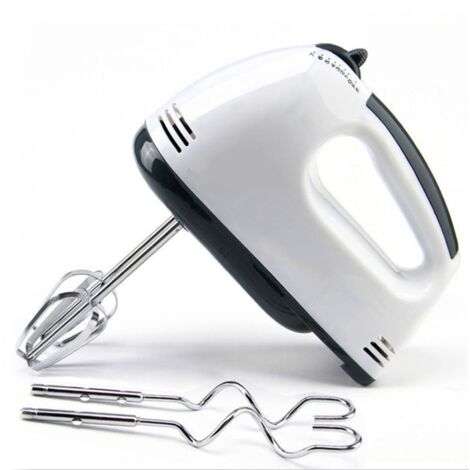 Mixer Manuel Portatif et à Table 2 Types pour Battre Crème Oeufs et Mélanger Pâte Gâteau Cuisson Maison Facile à Nettoyer Compact