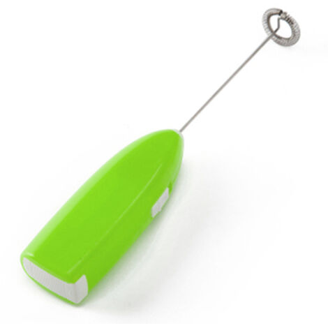 Mixeur à Main Sans Fil Électrique à Piles, Mélangeur Portable pour Cuisine Maison Hôtel, Vert