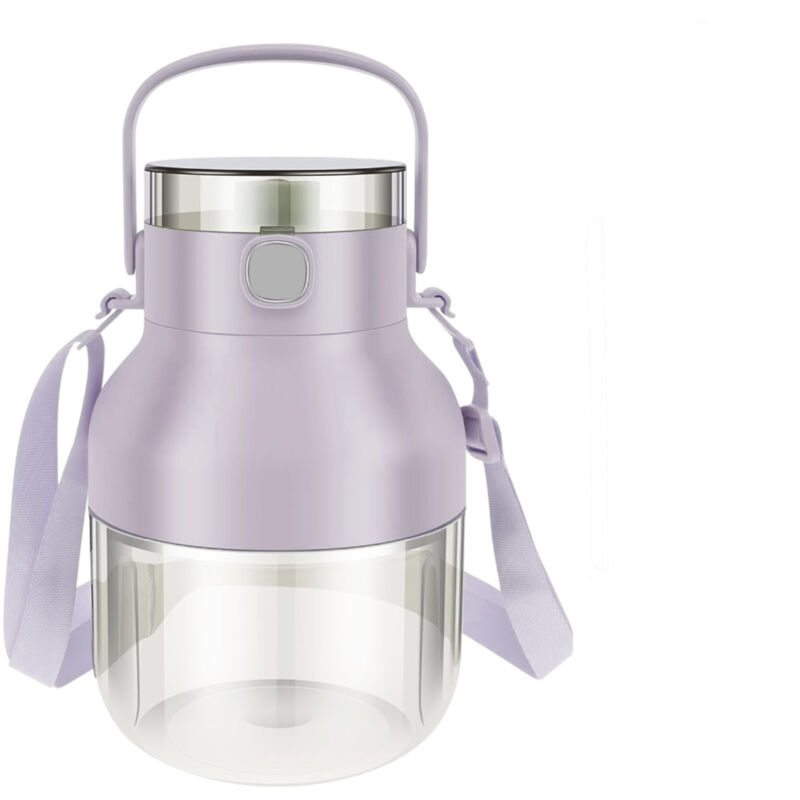 Mixeur blender électrique rechargeable portable 500 ml sans fil avec paille Couleur: Violet