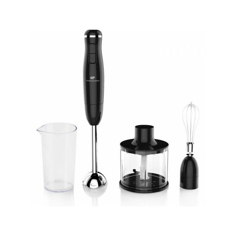 Continental Edison - Mixeur Electrique plongeant CEHB01 Noir - 400W - Verre doseur 550 ml - 2 vitesses