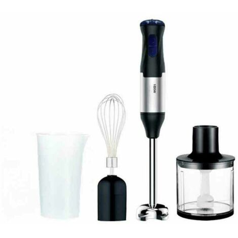 Mixeur Plongeant 4 en 1 Kitchen Master Blender à Main 5 Vitesses Réglable - 1000 Watt