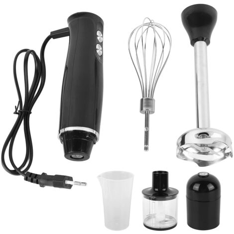 Mixeur Plongeant 4 en 1 pour Purées, Soupes et Smoothies - Blender Portable avec Accessoires - Compatible Prises UE 220V-240V