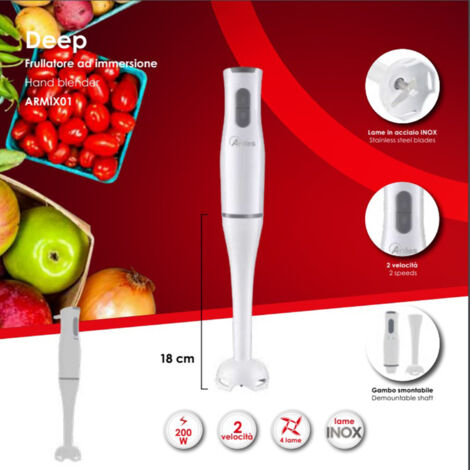 Mixeur plongeant Ardes Deep ARMIX01 200 W Blanc