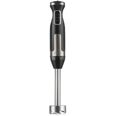Black & Decker – Mixeur plongeant 1500 W – 20 vitesses – Acier inoxydable anti-traces – Hachoir, fouet et verre doseur inclus - BXHBA1500E