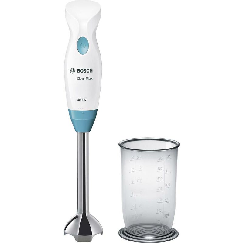 Bosch - Haushalt MSM2410DW Mixeur plongeant 400 w avec blender blanc, bleu clair