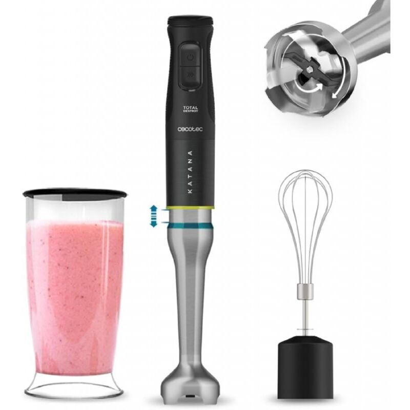 Cecotec - Mixeur plongeant Katana 15 TotalDestroy Cream b