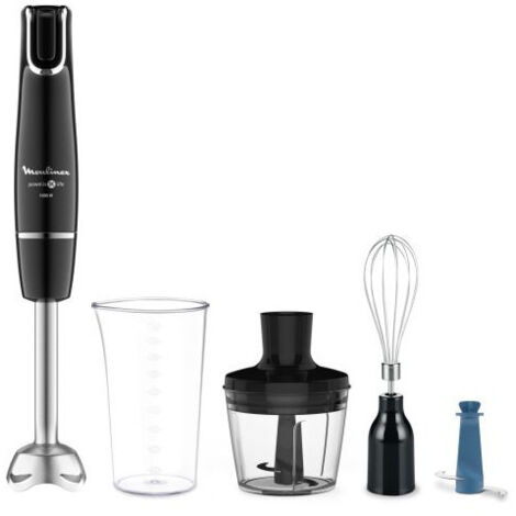 Mixeur plongeant Moulinex Infiny Force avec 4 accessoires DD944810 1000 W Noir