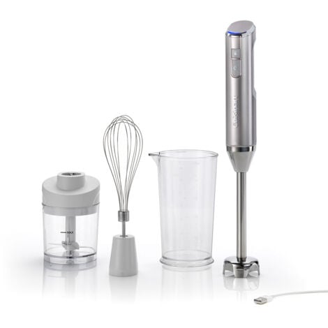 Mixeur plongeant multifonction sans fil argent - Cuisinart - rhb100e