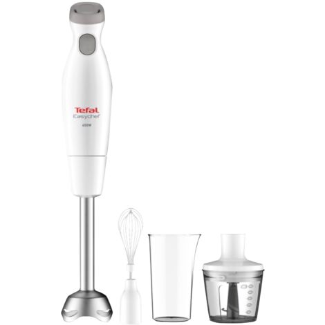 Mixeur plongeant TEFAL Easychef HB453138 450 W Nombre de vitesses 2 Mode turbo Hachoir Blanc
