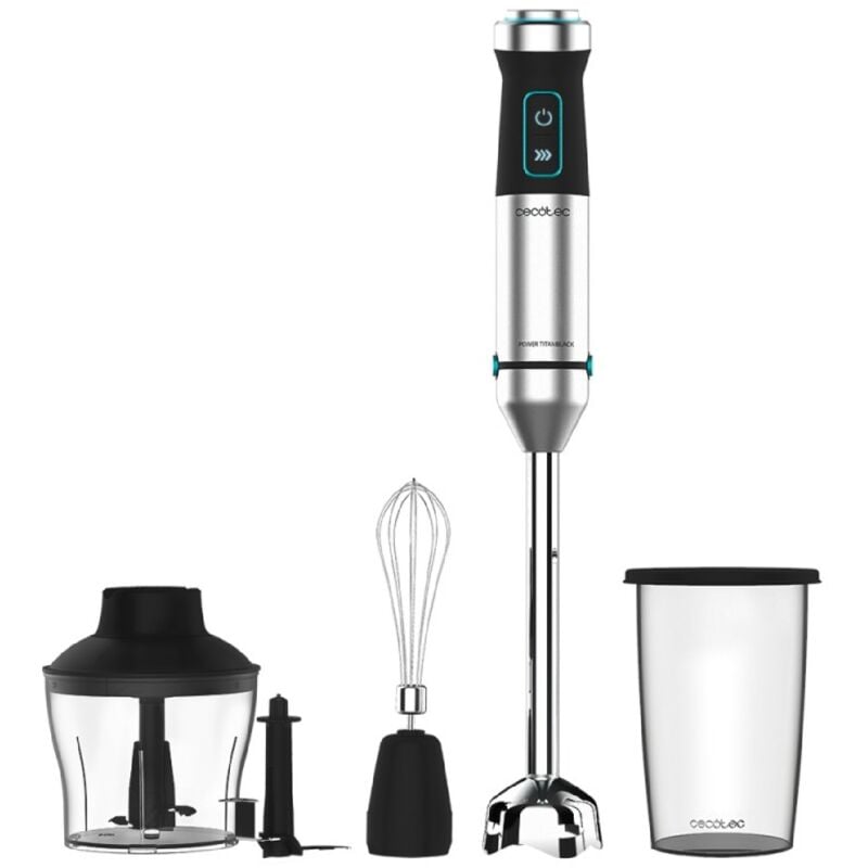 Cecotec - Mixeur plongeant Power TitanBlack 1500 xl Cream&Crush
