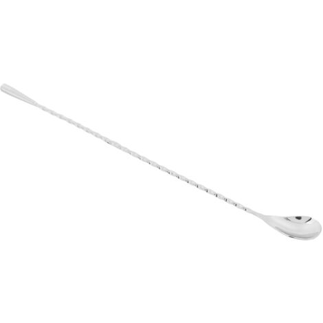 Mixing Spoon Stainless Steel Long Handle Cocktail Stirring Spoon Bartending SuppliesSilver