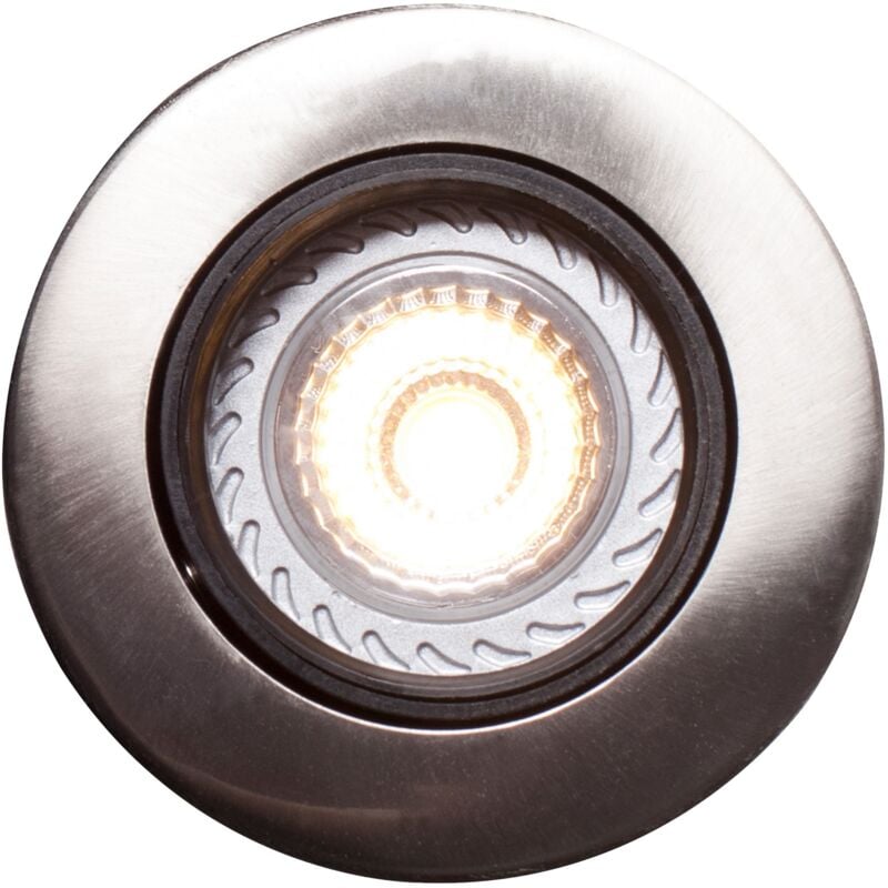 Spot encastré mixit Pro Métal Acier Brossé, H.7.2 - IP23 - GU10 / Nordlux Extérieur