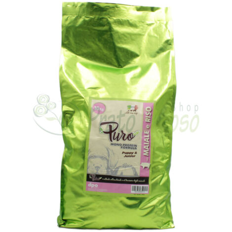 MJ10M - Crocchette monoproteiche maiale e riso 10 Kg - Alimento per cani